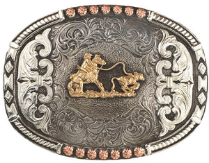 "Breakaway Roper" Filigree Belt Buckle