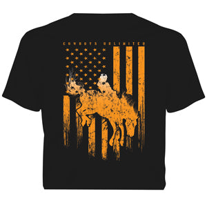 "Orange Bronc" Cowboys Unlimited Adult T-Shirt