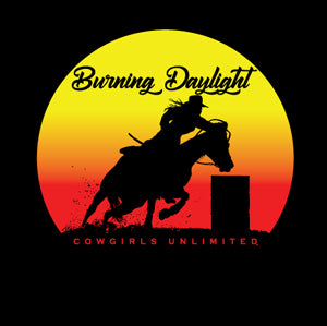 "Burning Daylight" Western Cowgirls Unlimited T-Shirt