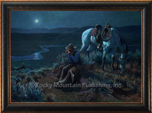 "Sagebrush Lullaby" Western Framed Canvas Print
