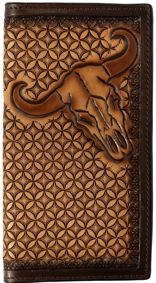 Cow Skull Brown Leather Rodeo Wallet – Wild West Living