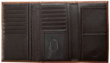 Load image into Gallery viewer, Men's Basketweave Leather Tri-Fold Rodeo Wallet