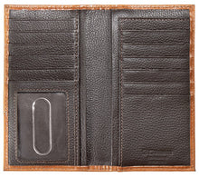 Load image into Gallery viewer, Western Basketweave/Floral Tooled Leather Rodeo Wallet