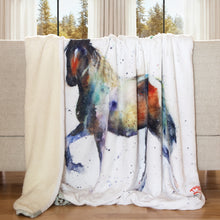 Load image into Gallery viewer, "Steppin' Out" Plush Sherpa Throw Blanket by Dean Crouser