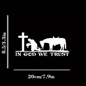 "In God We Trust" Western Decal