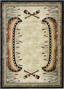 "Moccasin Bend Multi" Lodge Area Rug Collection - Available in 4 Sizes!