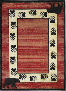 "Juno Red" Lodge Area Rug Collection - Available in 4 Sizes!