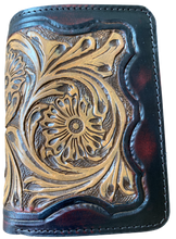 Load image into Gallery viewer, Ranger Heavy Duty Floral Tooled Tri-Fold Wallet