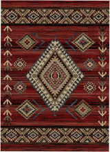 Load image into Gallery viewer, &quot;Longview Red&quot; Lodge Area Rug Collection - Available in 4 Sizes!
