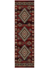 Load image into Gallery viewer, &quot;Longview Red&quot; Lodge Area Rug Collection - Available in 4 Sizes!