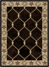 Load image into Gallery viewer, &quot;Midnight Trail Black&quot; Western Area Rug Collection - Available in 4 Sizes!
