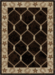 "Midnight Trail Black" Western Area Rug Collection - Available in 4 Sizes!