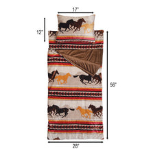 Load image into Gallery viewer, "Running Horses"  Slumber Bag
