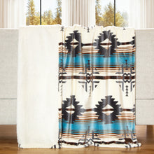 Load image into Gallery viewer, Wrangler "Lone Mountain" Plush Sherpa Throw