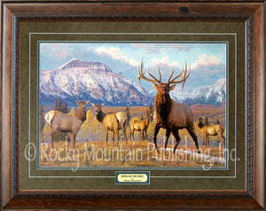"King of the Hill" Western Canvas Textured Framed Print