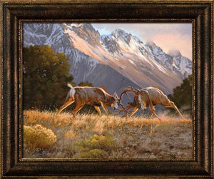 "The Reckoning" Western Framed Canvas Print