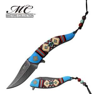 Indian Native American Knife in Blue