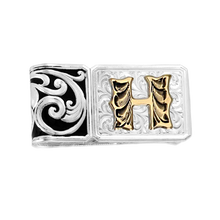 Load image into Gallery viewer, Classic Filigree Custom Money Clip with Initial - Made in the USA!