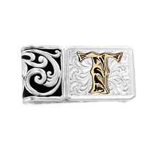 Load image into Gallery viewer, Classic Filigree Custom Money Clip with Initial - Made in the USA!