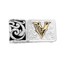 Load image into Gallery viewer, Classic Filigree Custom Money Clip with Initial - Made in the USA!