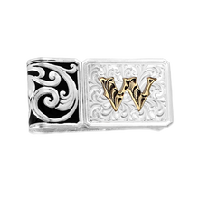 Load image into Gallery viewer, Classic Filigree Custom Money Clip with Initial - Made in the USA!