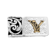 Load image into Gallery viewer, Classic Filigree Custom Money Clip with Initial - Made in the USA!