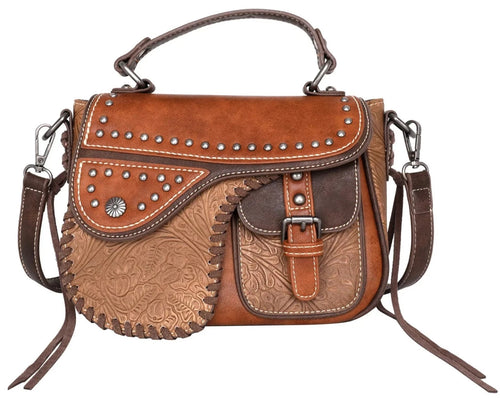 Western Embossed Collection Mini Satchel/Crossbody