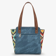 Load image into Gallery viewer, Western Aztec Jean Denim Tote