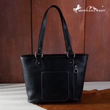 Load image into Gallery viewer, Western Concho Concealed Carry Tote - Black