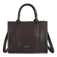 Load image into Gallery viewer, Western Embroidered Aztec Tote/Crossbody - Turquoise