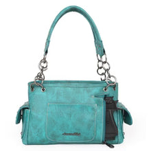 Load image into Gallery viewer, Running Horse Concealed Carry Satchel - Turquoise