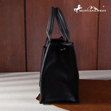 Load image into Gallery viewer, Western Buckle Aztec Concealed Carry Tote - Black