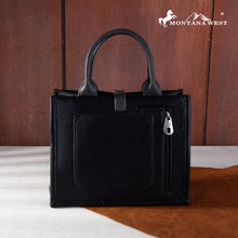 Load image into Gallery viewer, Western Buckle Aztec Concealed Carry Tote - Black