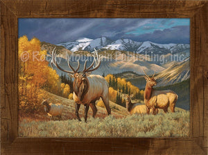 "Mountain Heir" Western Framed Canvas Print