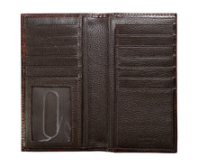 Load image into Gallery viewer, &quot;Nocona&quot; Western Floral Embossed Leather Brown Rodeo Wallet