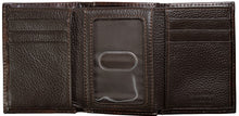 Load image into Gallery viewer, &quot;Nocona&quot; Western Floral Embossed Leather Brown Tri-Fold Wallet