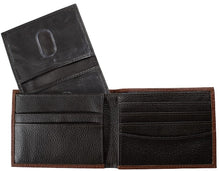 Load image into Gallery viewer, Nocona Croc Leather Bi-Fold Wallet Brown