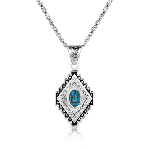 Diamond of the West Turquoise Necklace - Made in the USA!