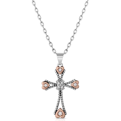 Faith in my Heart Cross Necklace