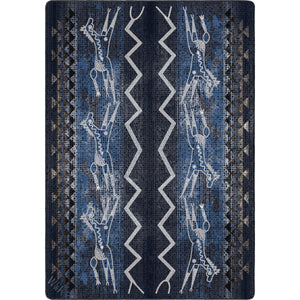 "Plains Speak - Midnight" Southwestern Area Rugs - Choose from 7 Sizes!