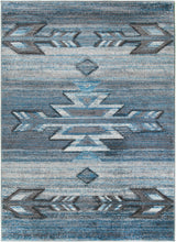 Load image into Gallery viewer, "Santa Rosa Blue" Western Area Rug Collection - Available in 4 Sizes!