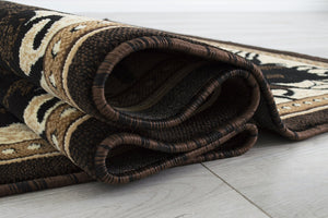 Lone Star Riders Black Rug Collection - 6 Sizes to Choose From!
