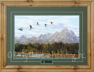 "Teton Majesty" Framed & Matted Western Print