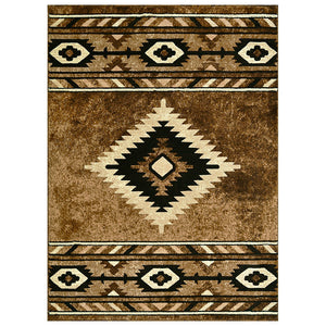 "Navajo Shamanic Eye Cigar" Southwestern Area Rug  (4 Sizes Available)