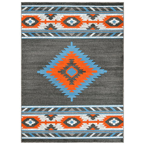 "Navajo Shamanic Eye Lead" Southwestern Area Rug  (4 Sizes Available)