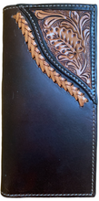 Load image into Gallery viewer, Twisted X Hair-On Rodeo Wallet with Brown Leather Filagree Cut Overlay