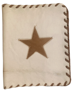 Genuine Cowhide Bible Cover with Star