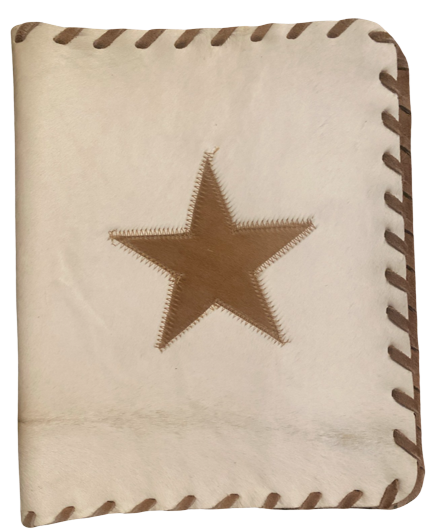 Genuine Cowhide Bible Cover with Star
