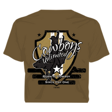Load image into Gallery viewer, &quot;Born&quot; Cowboys Unlimited Adult T-Shirt