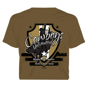 "Born" Cowboys Unlimited Adult T-Shirt
